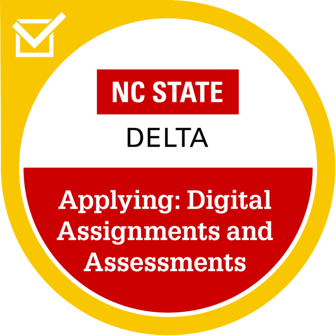 Badge for Digital Assignments and Assessments — Applying