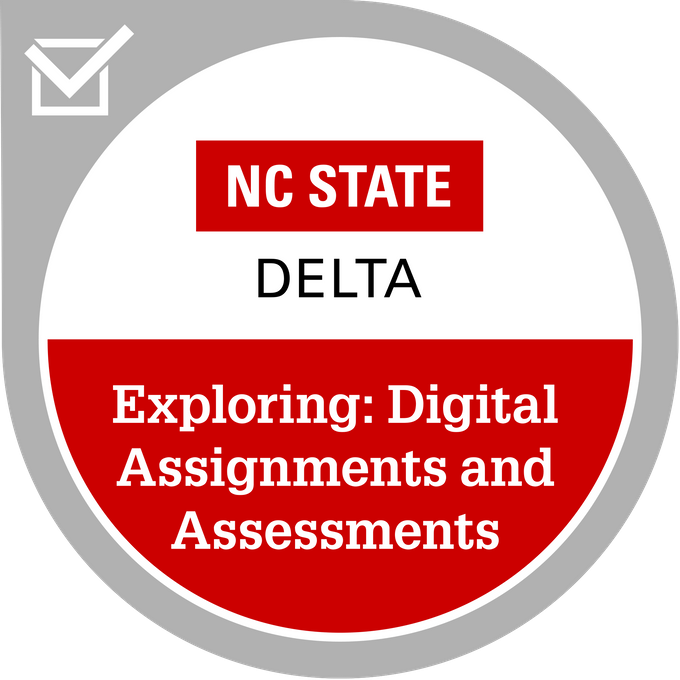 Badge for Digital Assignments and Assessments — Exploring