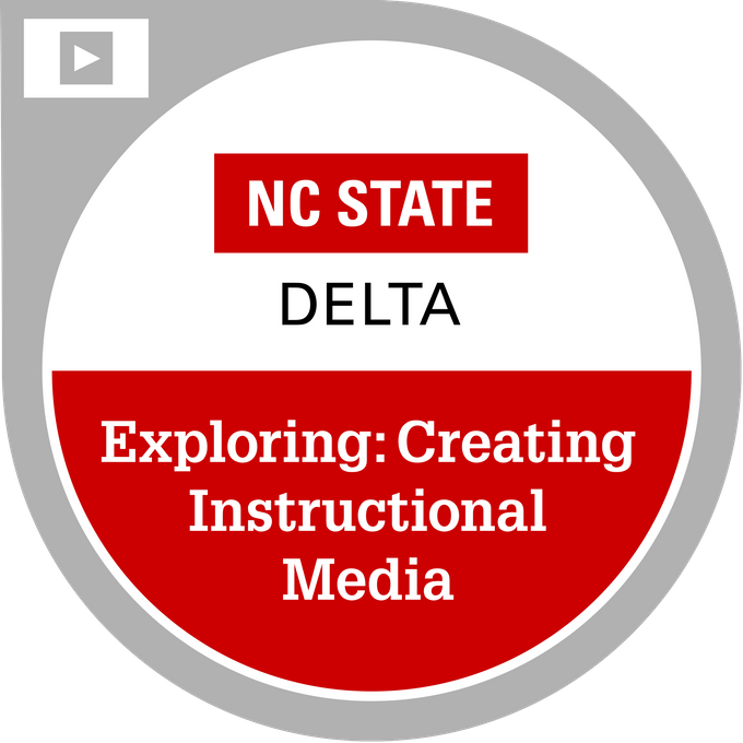 Badge for Creating Instructional Media — Exploring