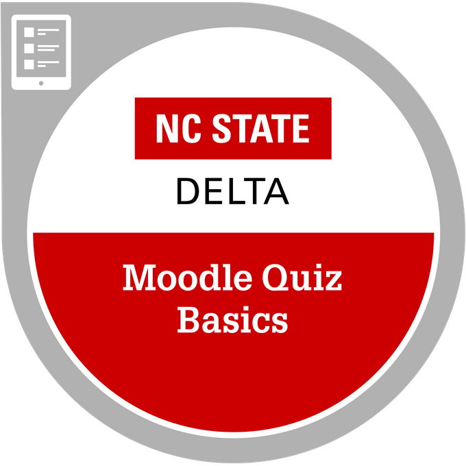 Badge for Moodle Quiz Basics