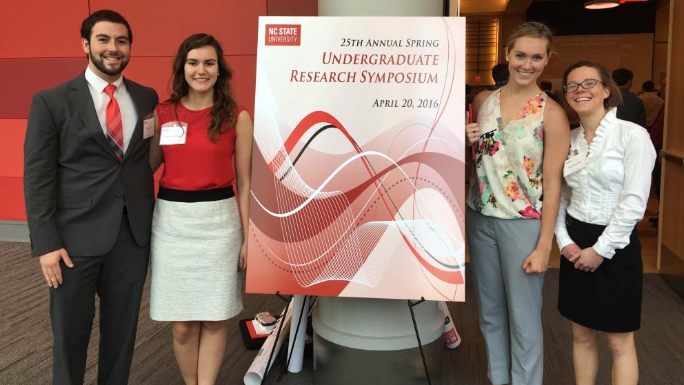 Photo of students at Undergraduate Research Symposium