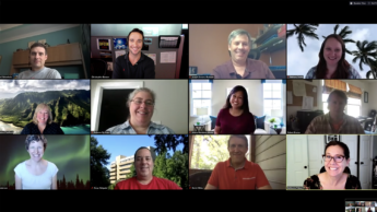 Screenshot of the Zoom meeting with the Fall 2020 OCIP cohort.