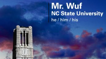 The NC State Virtual Background generator allows students and faculty to create their own customizable backgrounds.