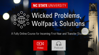 Decorative: NC State Wicked Problems, Wolfpack Solutions