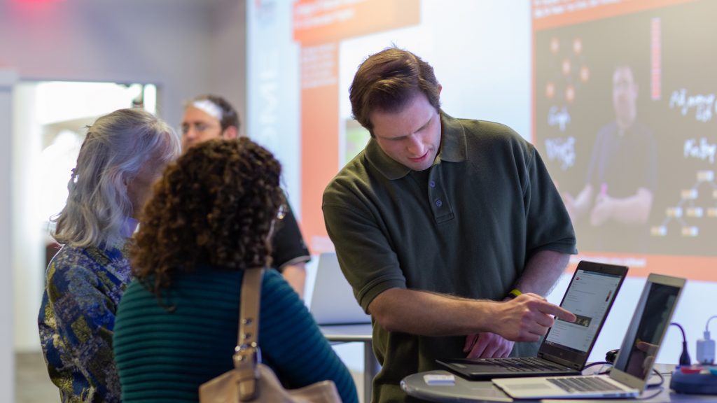 DELTA staff members demos Spanish language course grant to guests