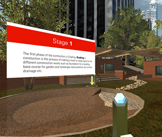 Screenshot from the LAR 457 virtual experience.