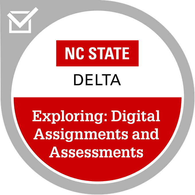 Digital badge for Exploring: Digital Assignments and Assessments