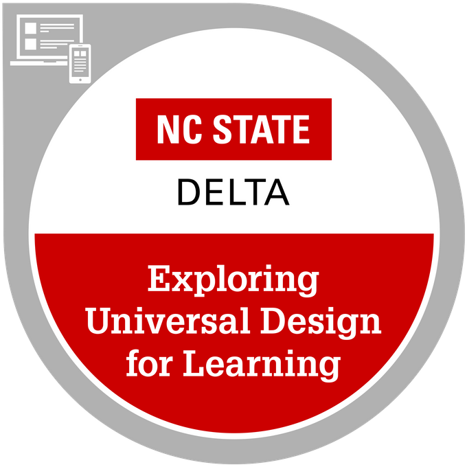 Digital badge for Exploring Universal Design for Learning