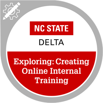 Digital badge for Exploring: Creating Online Internal Training