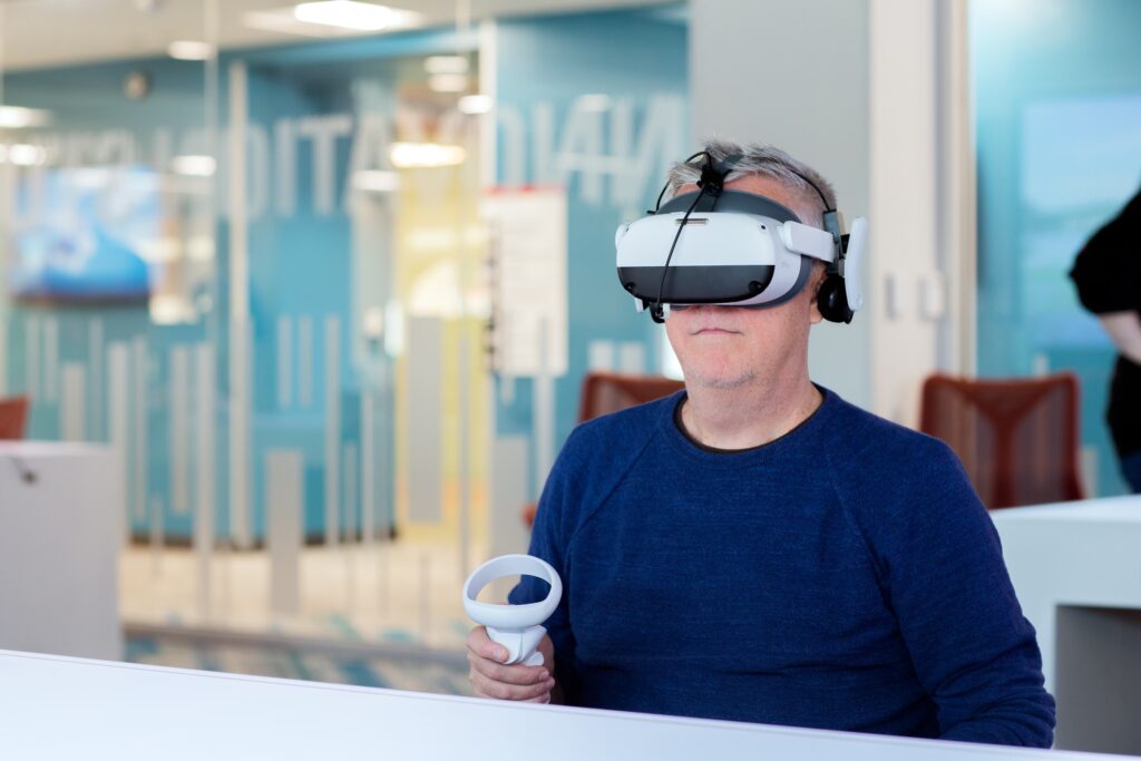 Donnie Wrights using VR technology.