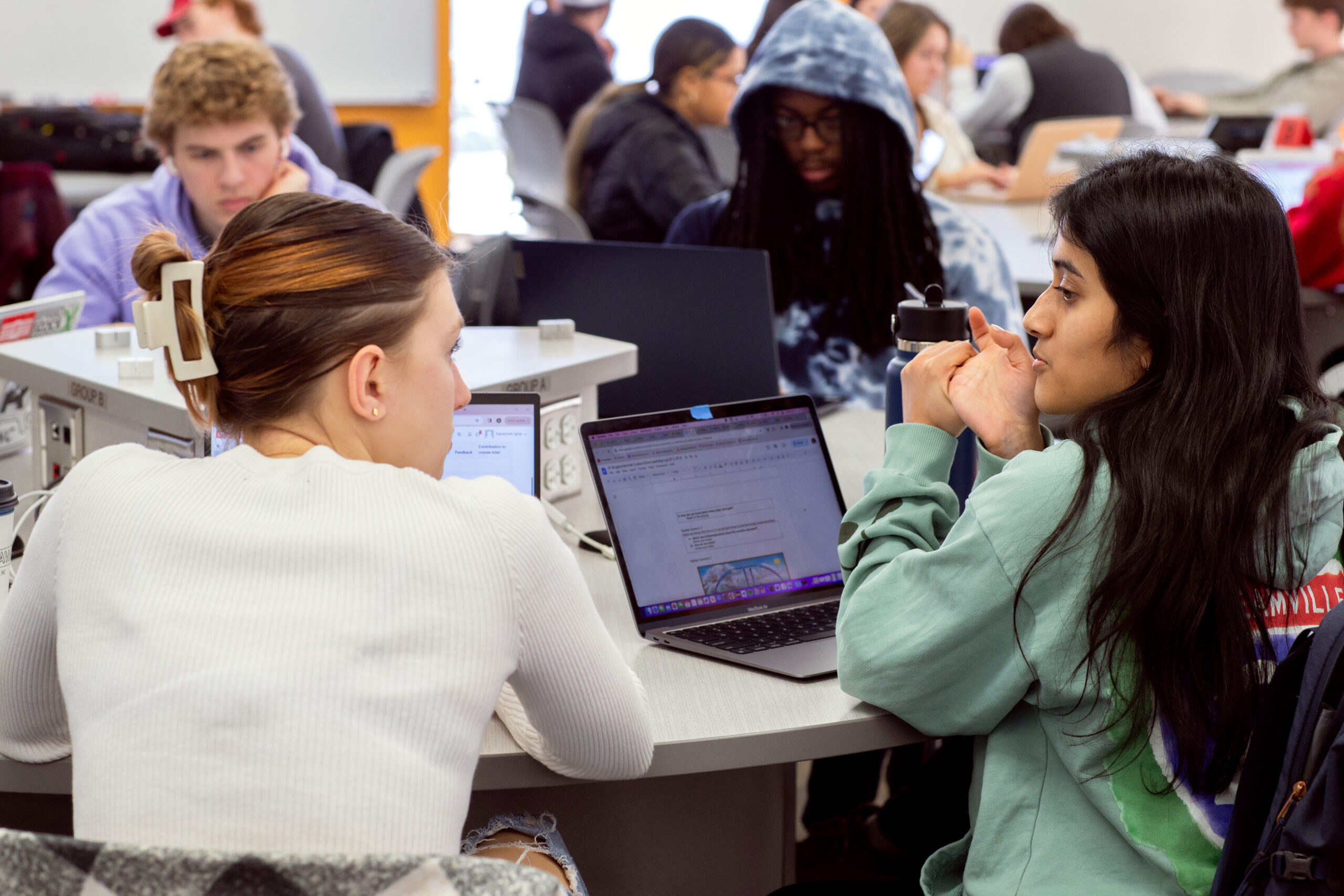 Students in a classroom